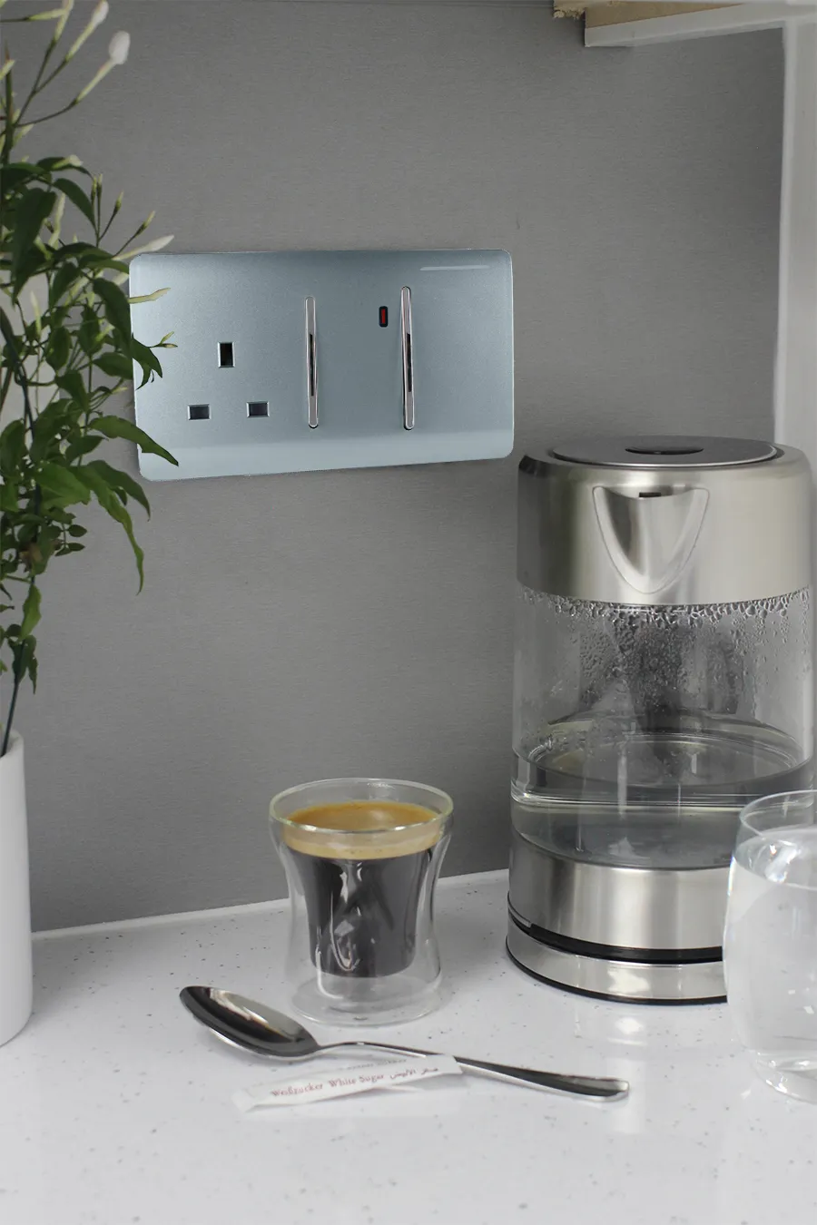 Cool Grey Wiring Accessories Trendi Decorative Screwless Cool Grey Wiring Accessories Trendi Decorative Screwless